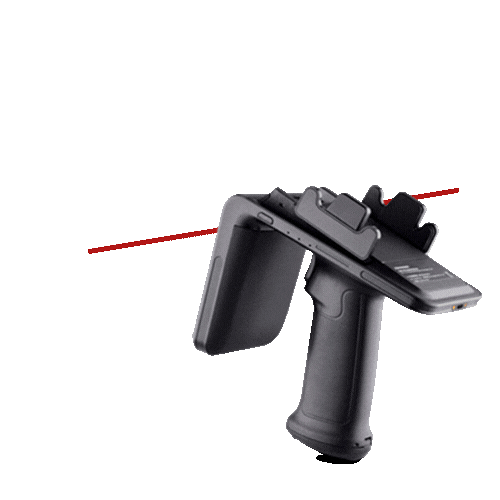 Leitores de RFID portátil com smartphone acoplado para rastreamento e localização de ativos em tempo real